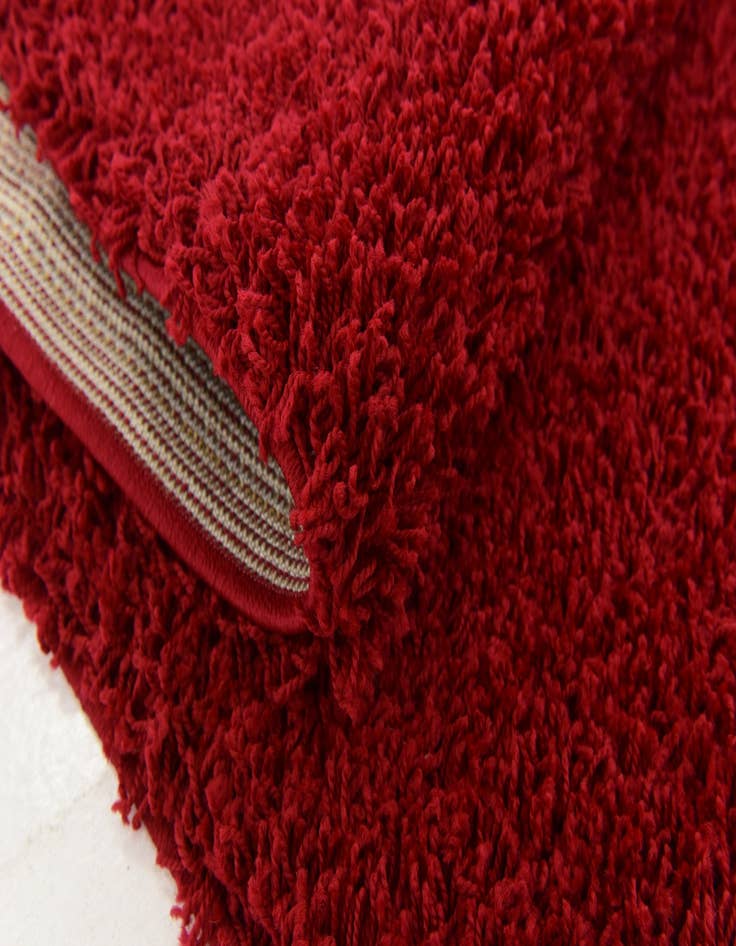 Detail image of  2' x 6' Solid Shag Runner Rug