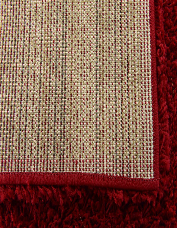 Detail image of  2' x 6' Solid Shag Runner Rug