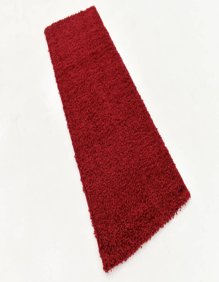 Detail image of  2' x 6' Solid Shag Runner Rug