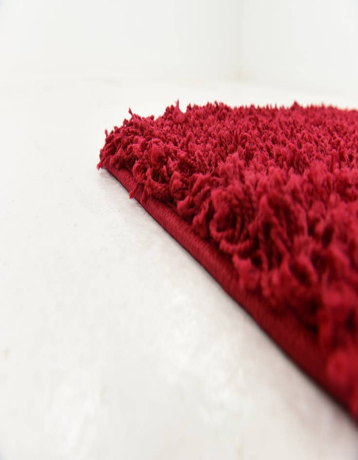 Detail image of  2' x 6' Solid Shag Runner Rug