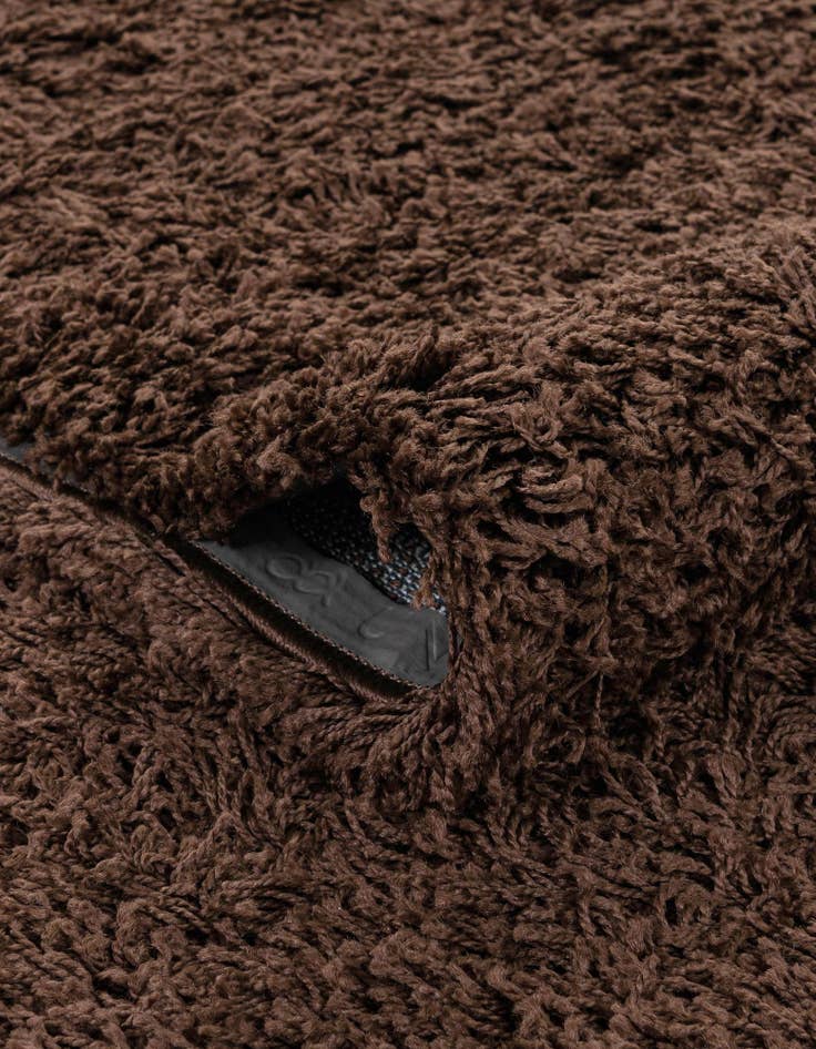 Detail image of  4' x 6' Solid Shag Oval Rug