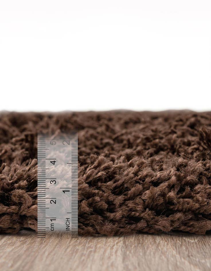 Detail image of  4' x 6' Solid Shag Oval Rug