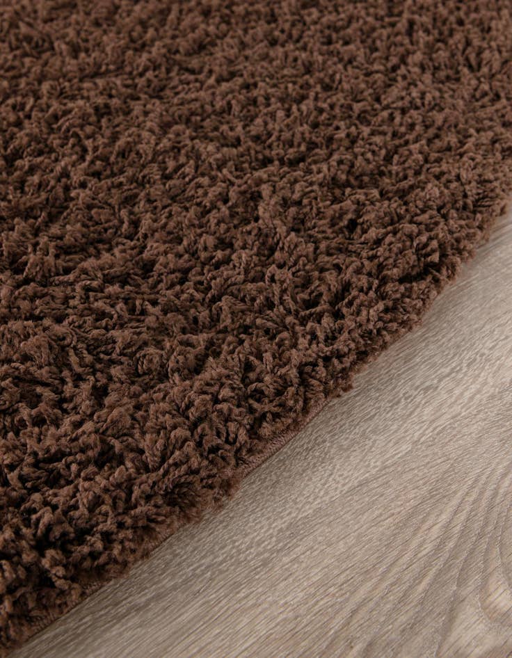 Detail image of  4' x 6' Solid Shag Oval Rug