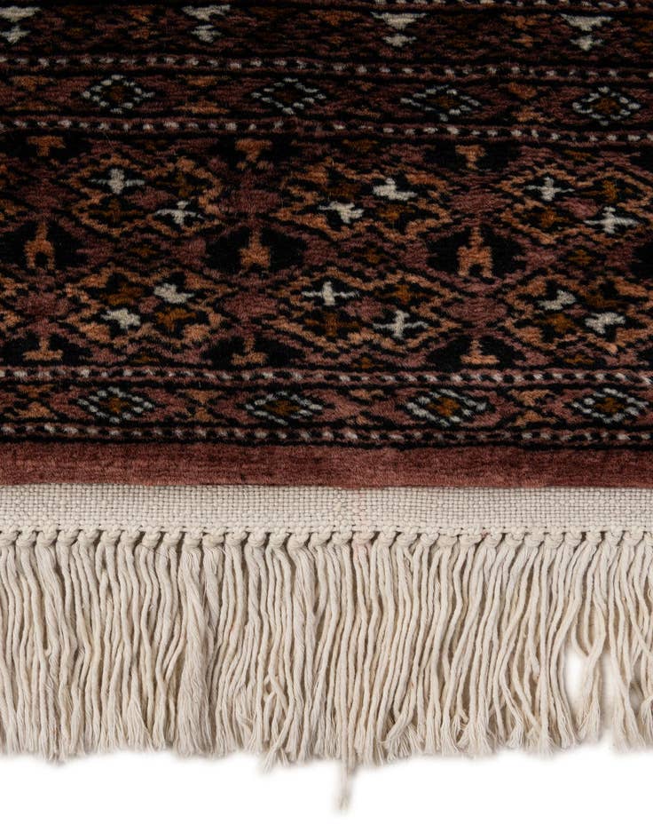 Detail image of  4' 1 x 5' 11  Hand Knotted Bokhara Oriental Wool Rug