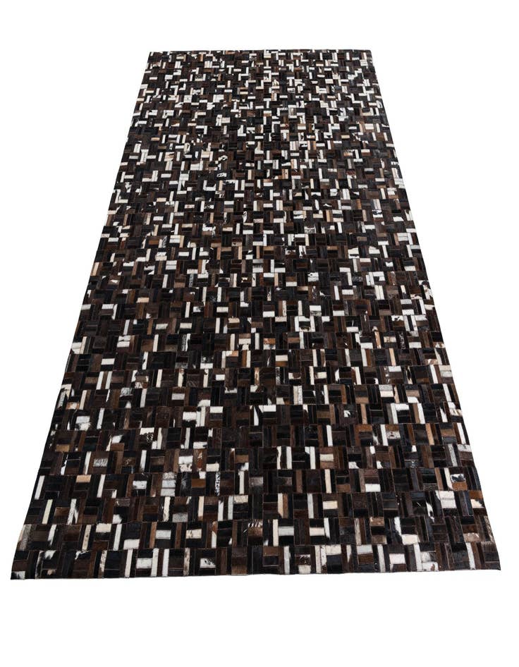 Detail image of  7' 8 x 9' 10 Cowhide Leather Rug