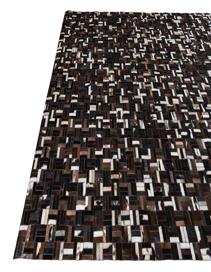 Detail image of  7' 8 x 9' 10 Cowhide Leather Rug