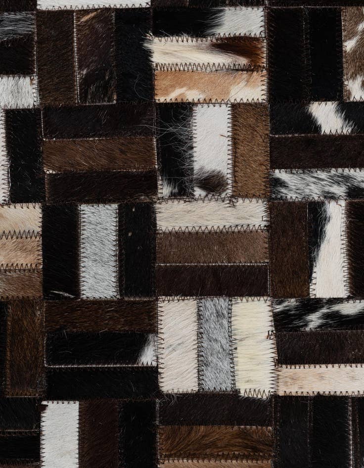 Detail image of  2' 1 x 3' Cowhide Leather Rug