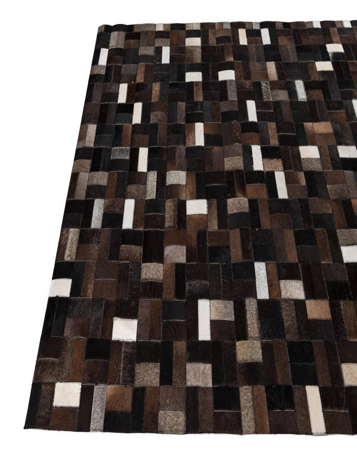 Detail image of  5' x 7' 9 Cowhide Leather Rug