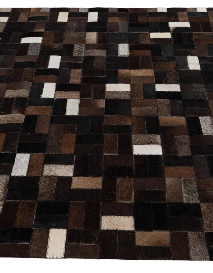 Detail image of  5' x 7' 9 Cowhide Leather Rug