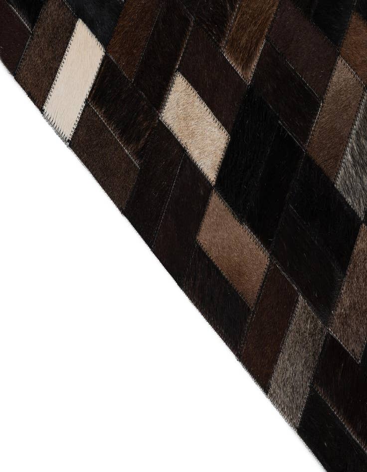 Detail image of  5' x 7' 9 Cowhide Leather Rug