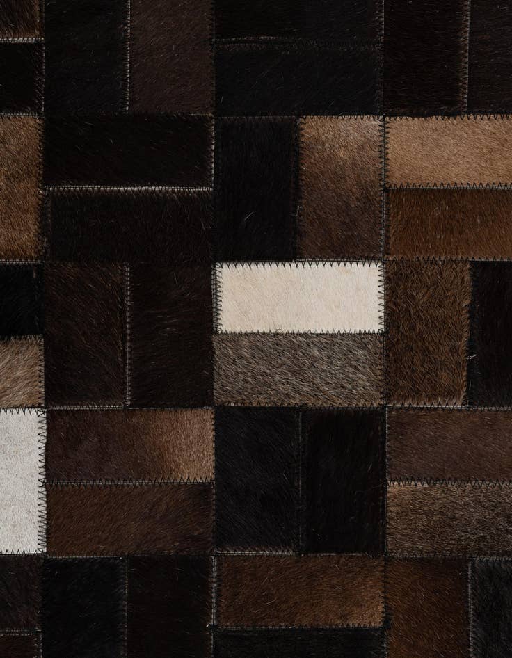 Detail image of  5' x 7' 9 Cowhide Leather Rug