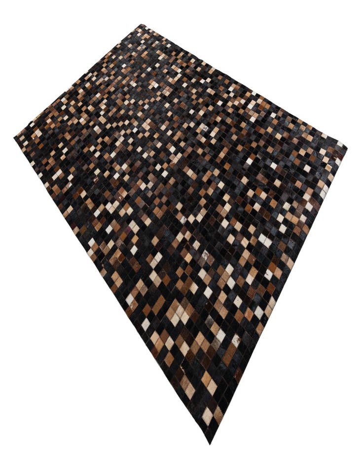 Detail image of  5' x 7' 8 Cowhide Leather Rug