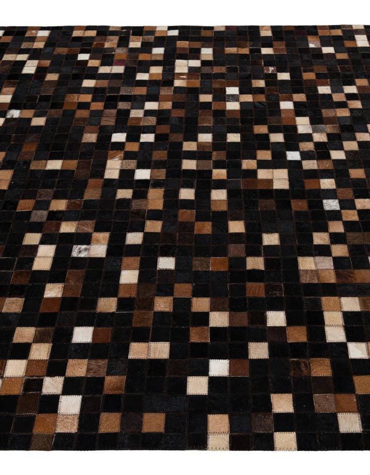 Detail image of  5' x 7' 8 Cowhide Leather Rug