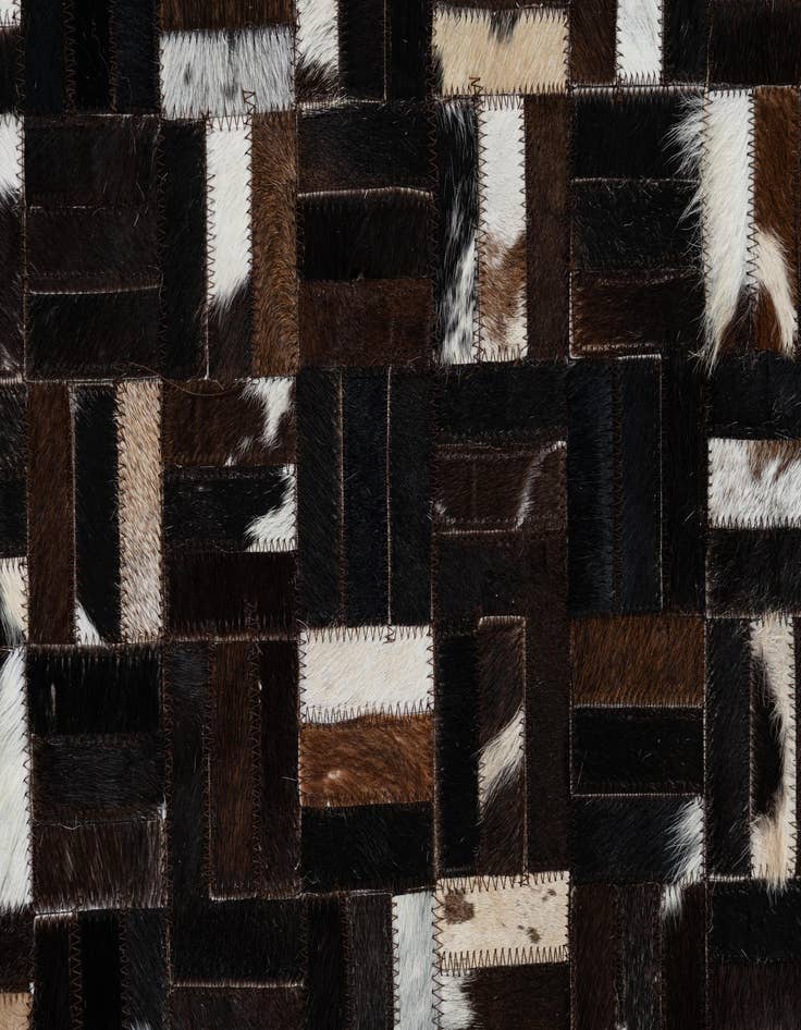 Detail image of  2' 1 x 3' Cowhide Leather Rug