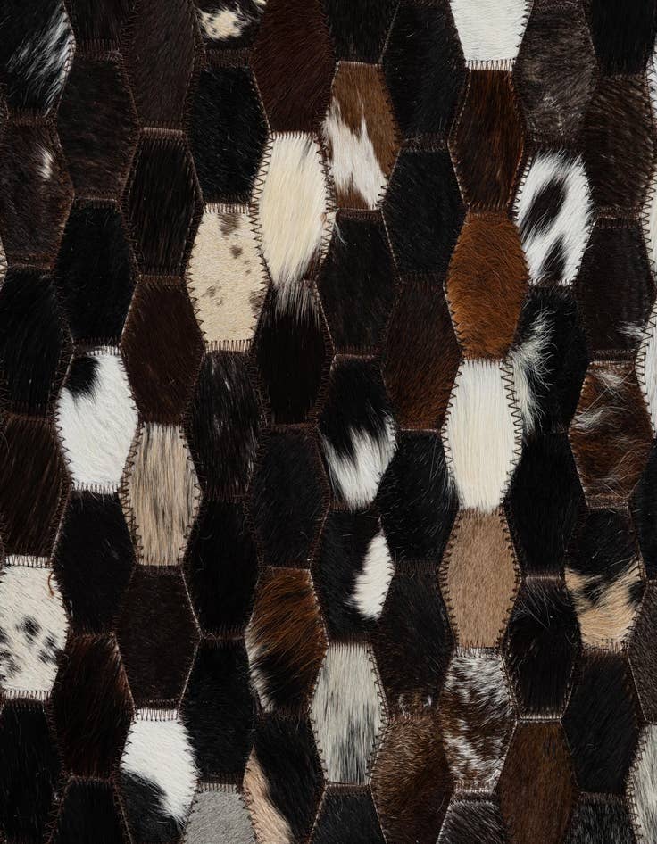 Detail image of  5' x 8' Cowhide Leather Rug