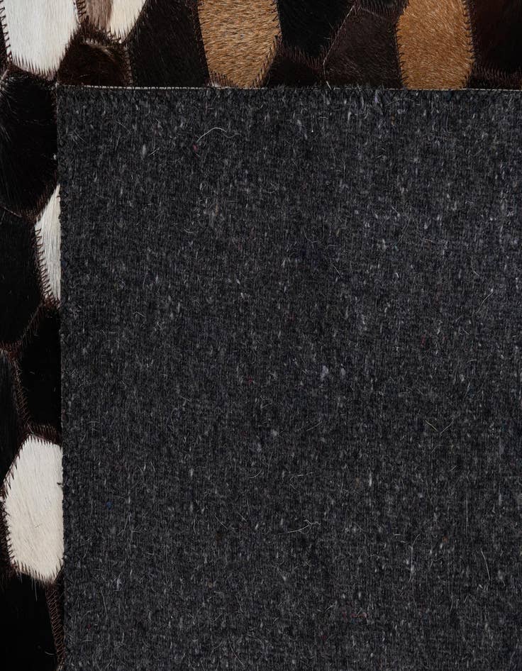 Detail image of  5' 1 x 8' 1 Cowhide Leather Rug
