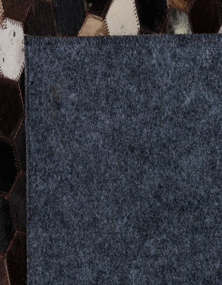 Detail image of  5' 1 x 8' Cowhide Leather Rug