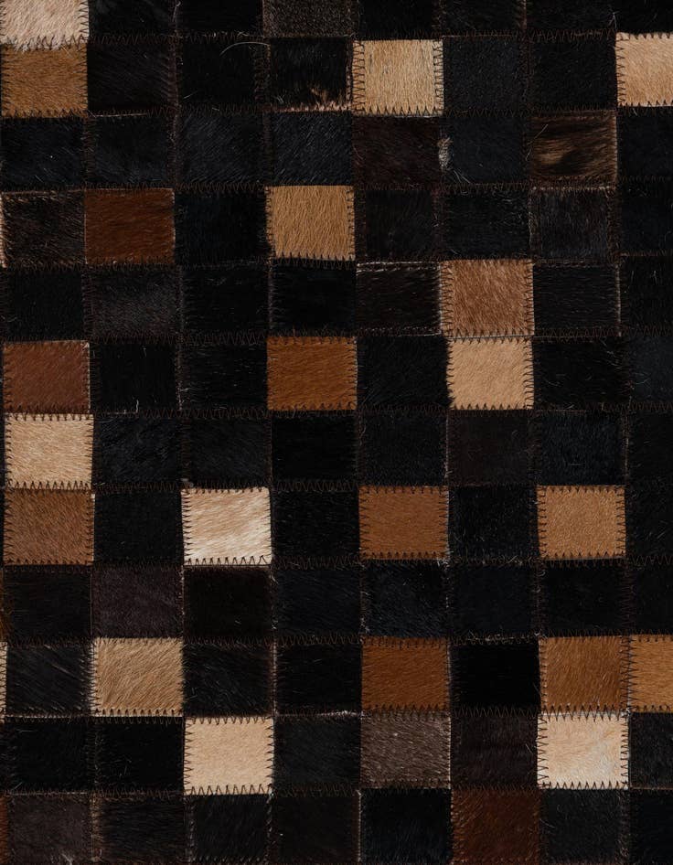 Detail image of  5' x 8' Cowhide Leather Rug