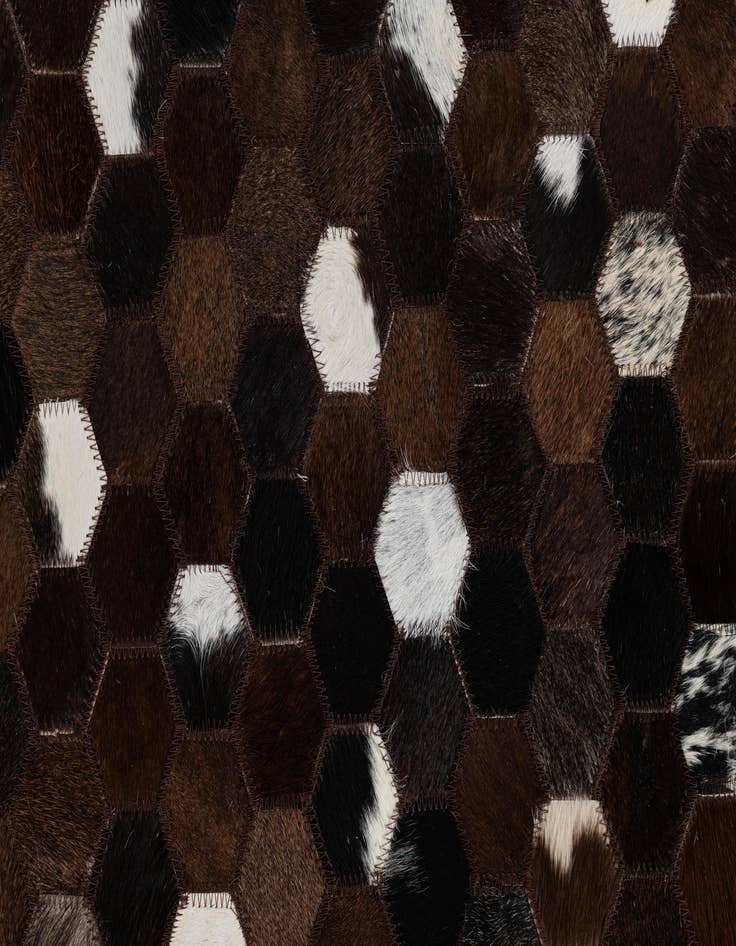 Detail image of  5' x 8' Cowhide Leather Rug