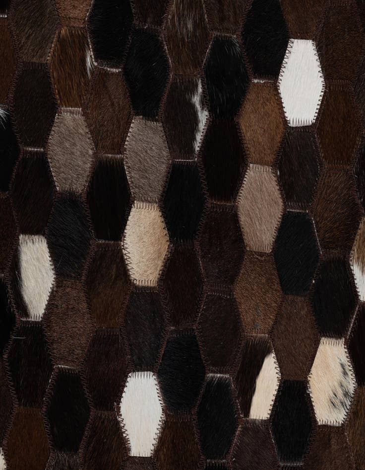 Detail image of  5' x 8' Cowhide Leather Rug