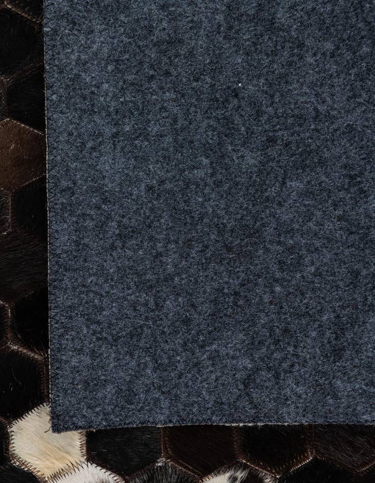 Detail image of  5' x 7' 10 Cowhide Leather Rug