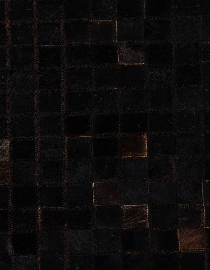 Detail image of  5' x 7' 10 Cowhide Leather Rug