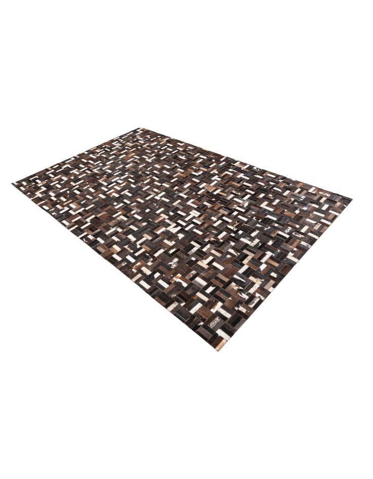 Detail image of  5' x 7' 10 Cowhide Leather Rug