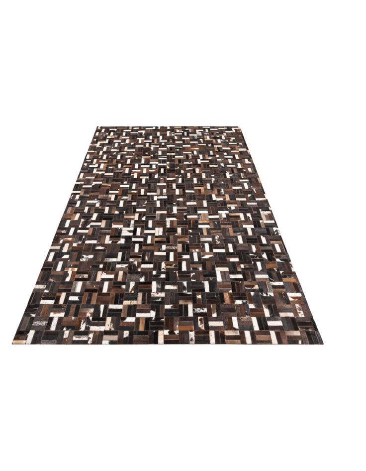 Detail image of  5' x 7' 10 Cowhide Leather Rug