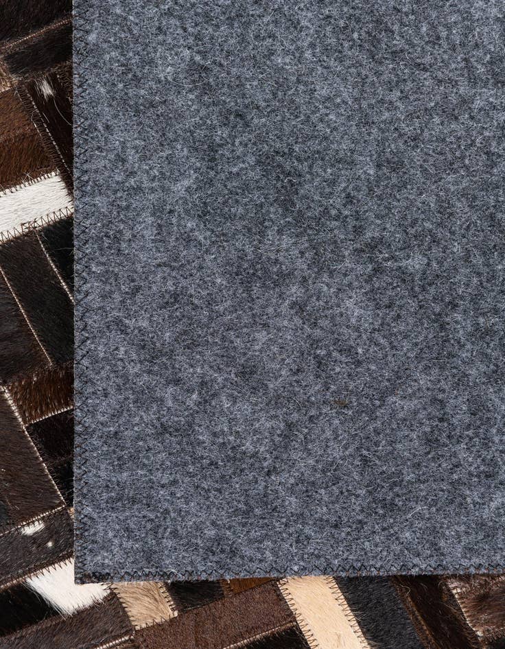 Detail image of  5' x 7' 10 Cowhide Leather Rug