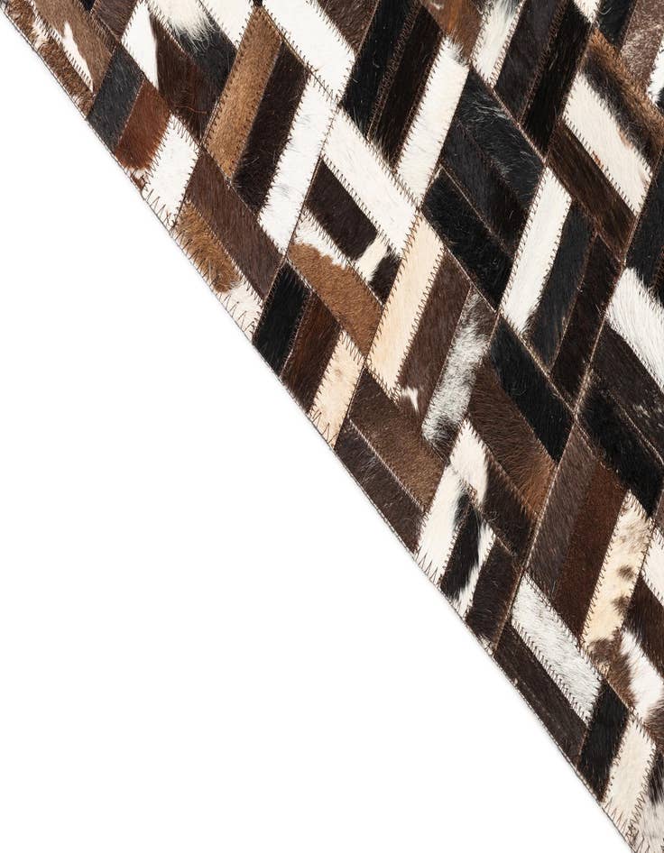 Detail image of  5' x 8' Cowhide Leather Rug