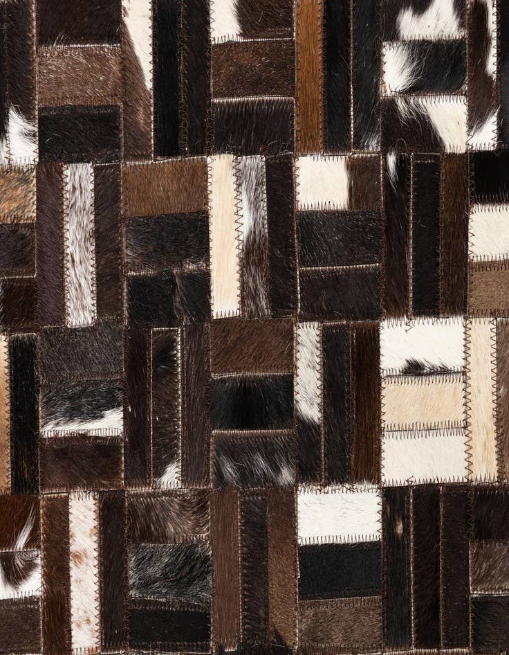 Detail image of  5' x 8' Cowhide Leather Rug