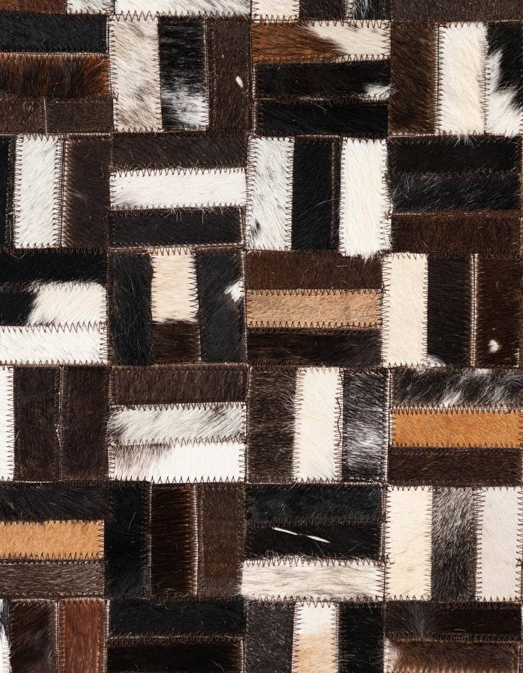 Detail image of  5' x 8' Cowhide Leather Rug