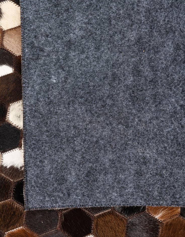 Detail image of  5' x 7' 10 Cowhide Leather Rug