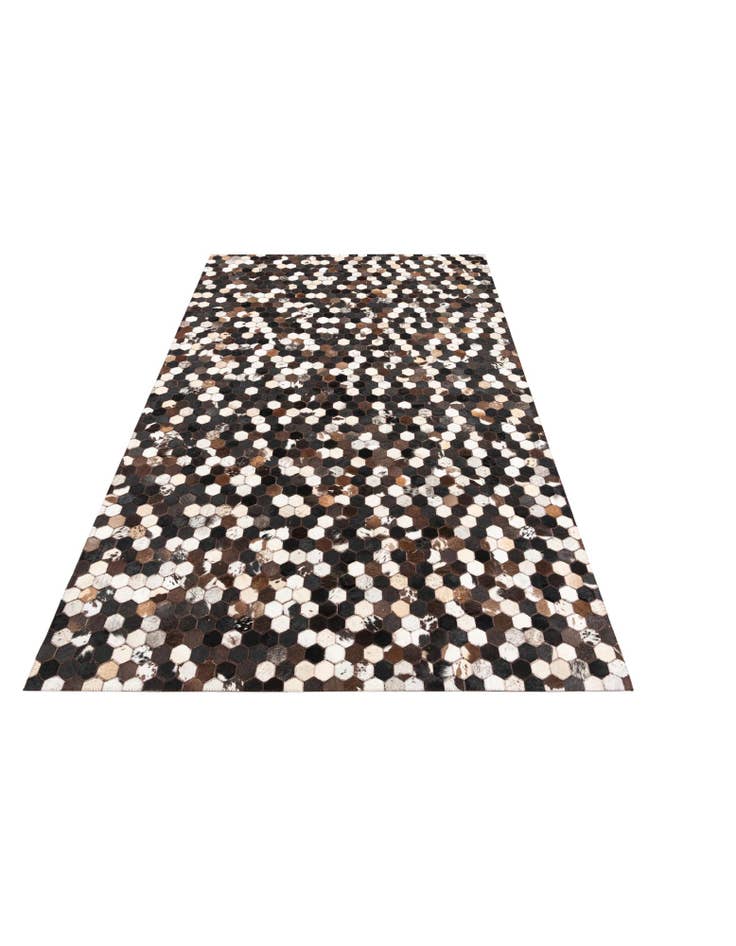 Detail image of  5' x 7' 10 Cowhide Leather Rug