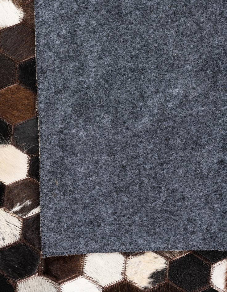 Detail image of  5' x 7' 10 Cowhide Leather Rug