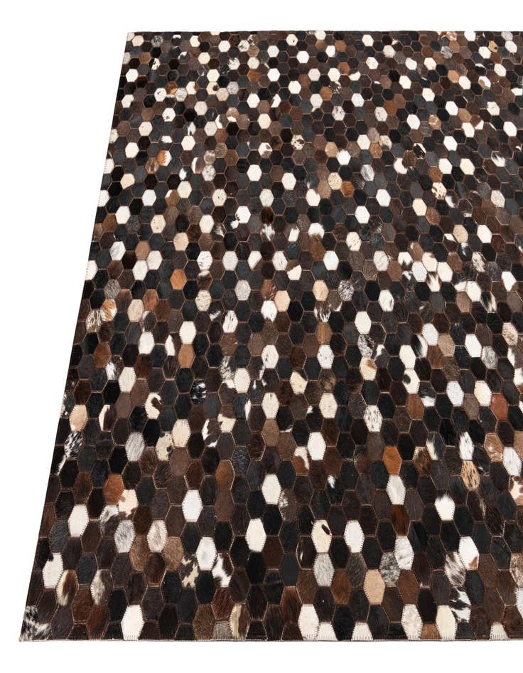 Detail image of  5' x 8' Cowhide Leather Rug