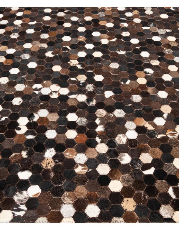 Detail image of  5' x 8' Cowhide Leather Rug