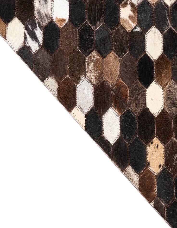 Detail image of  5' x 8' Cowhide Leather Rug