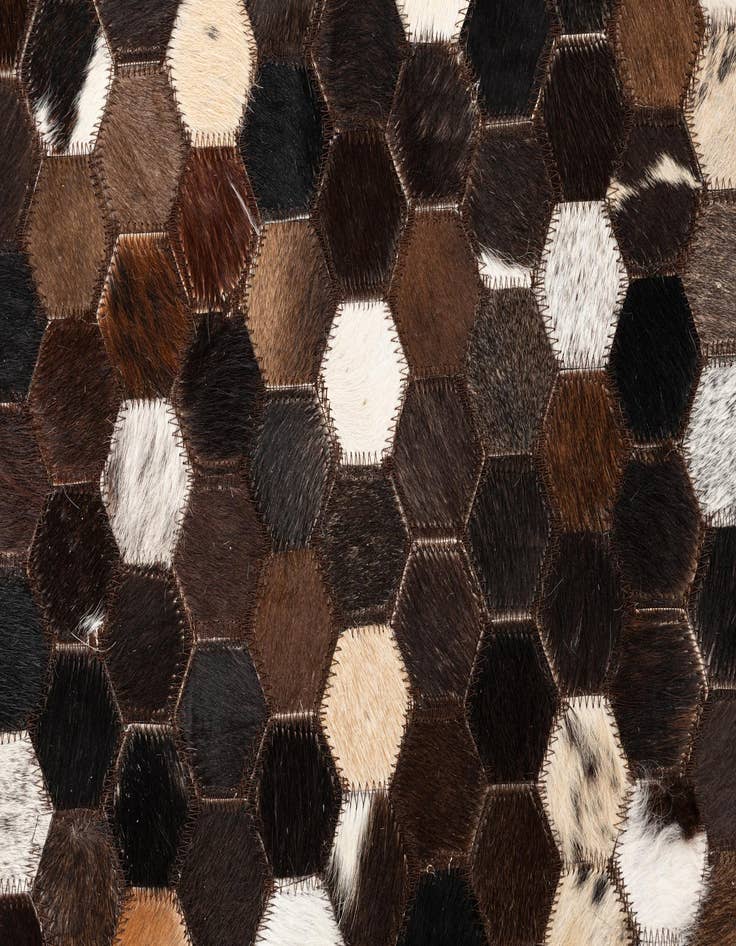 Detail image of  5' x 8' Cowhide Leather Rug