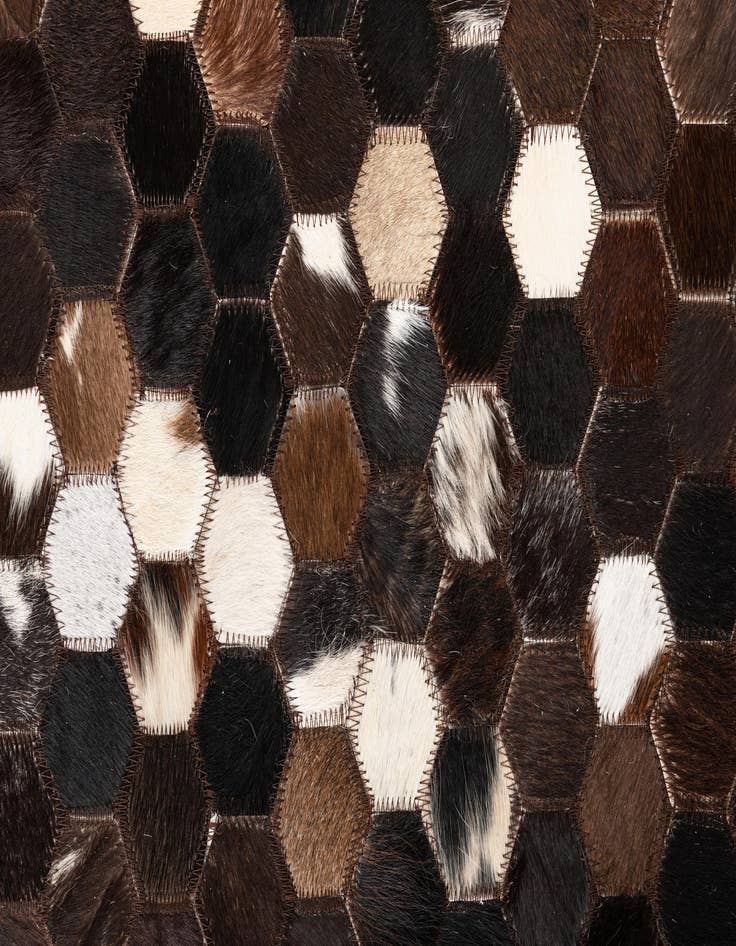 Detail image of  5' x 8' Cowhide Leather Rug
