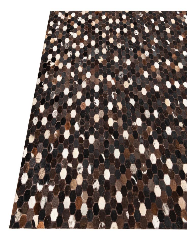 Detail image of  5' x 8' Cowhide Leather Rug