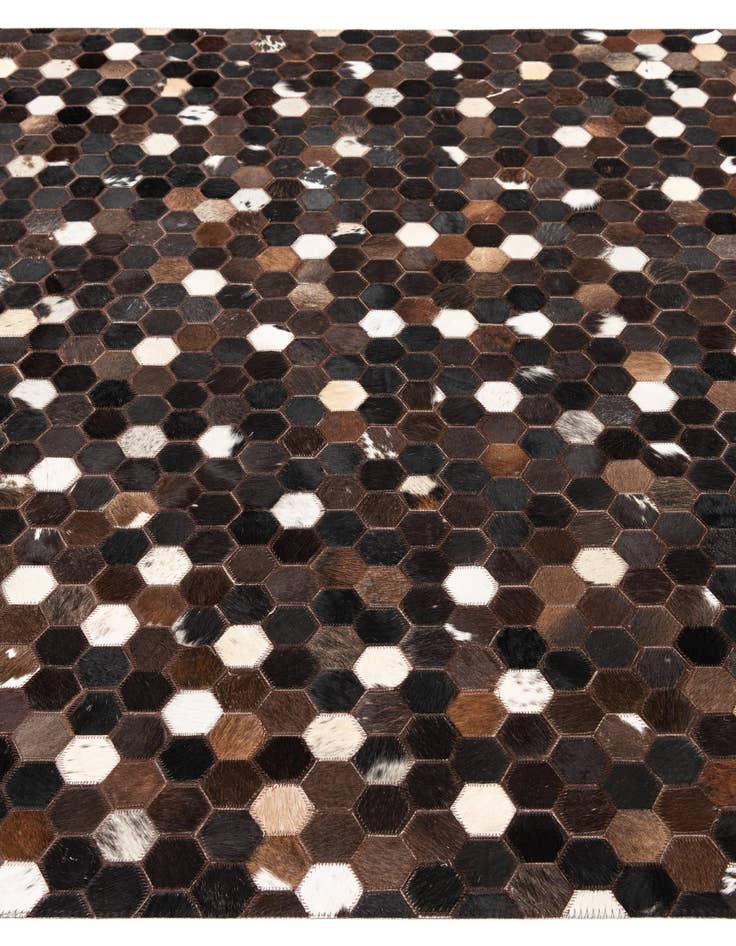 Detail image of  5' x 8' Cowhide Leather Rug