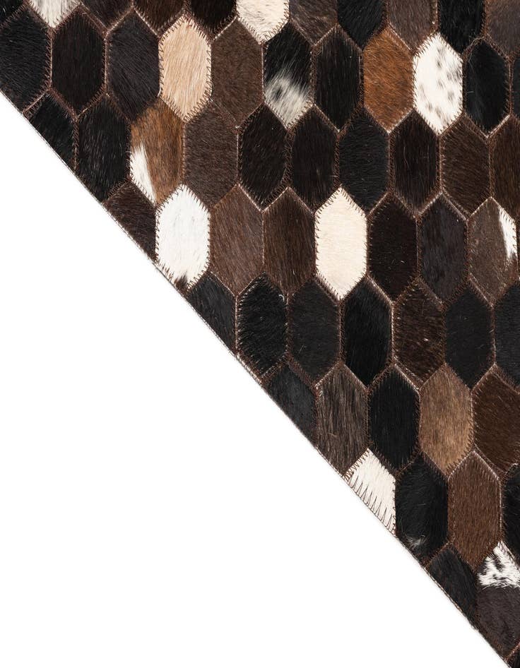 Detail image of  5' x 8' Cowhide Leather Rug