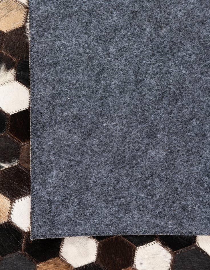 Detail image of  5' x 7' 10 Cowhide Leather Rug