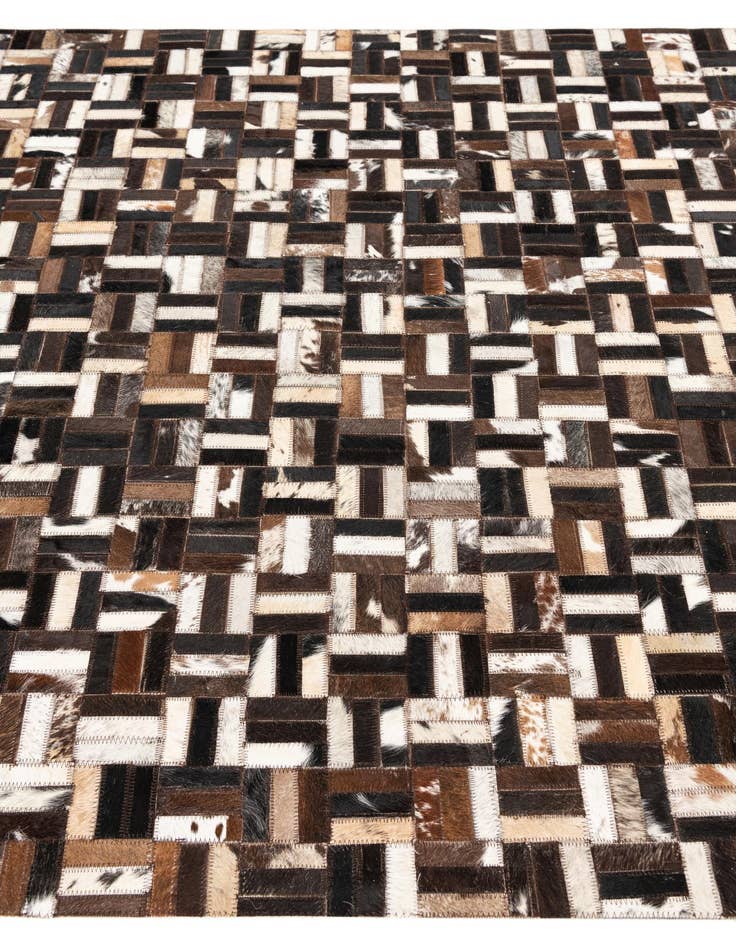 Detail image of  5' x 7' 10 Cowhide Leather Rug