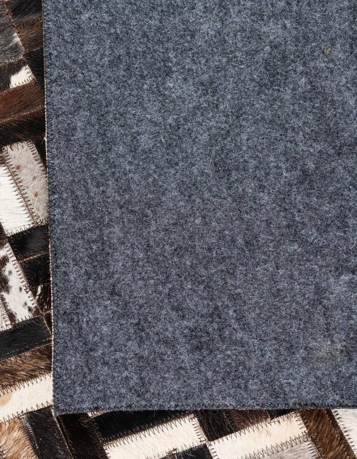 Detail image of  5' x 7' 10 Cowhide Leather Rug