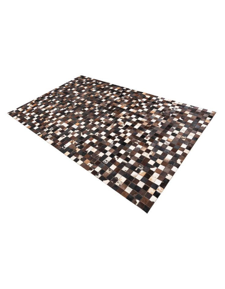Detail image of  5' 1 x 8' 2 Cowhide Leather Rug