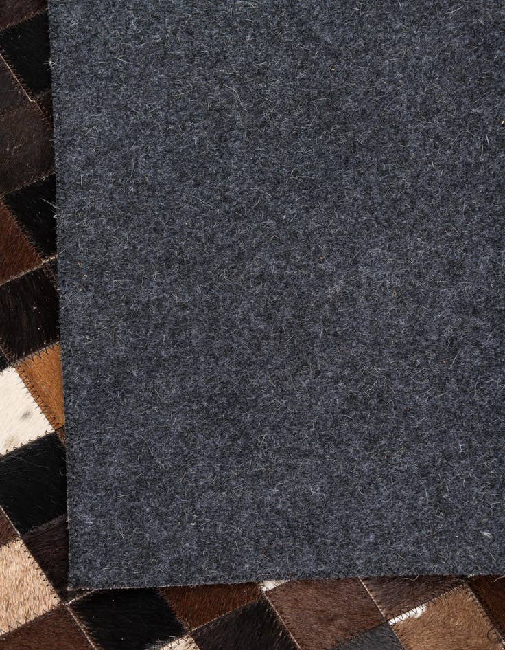 Detail image of  5' 1 x 8' 2 Cowhide Leather Rug