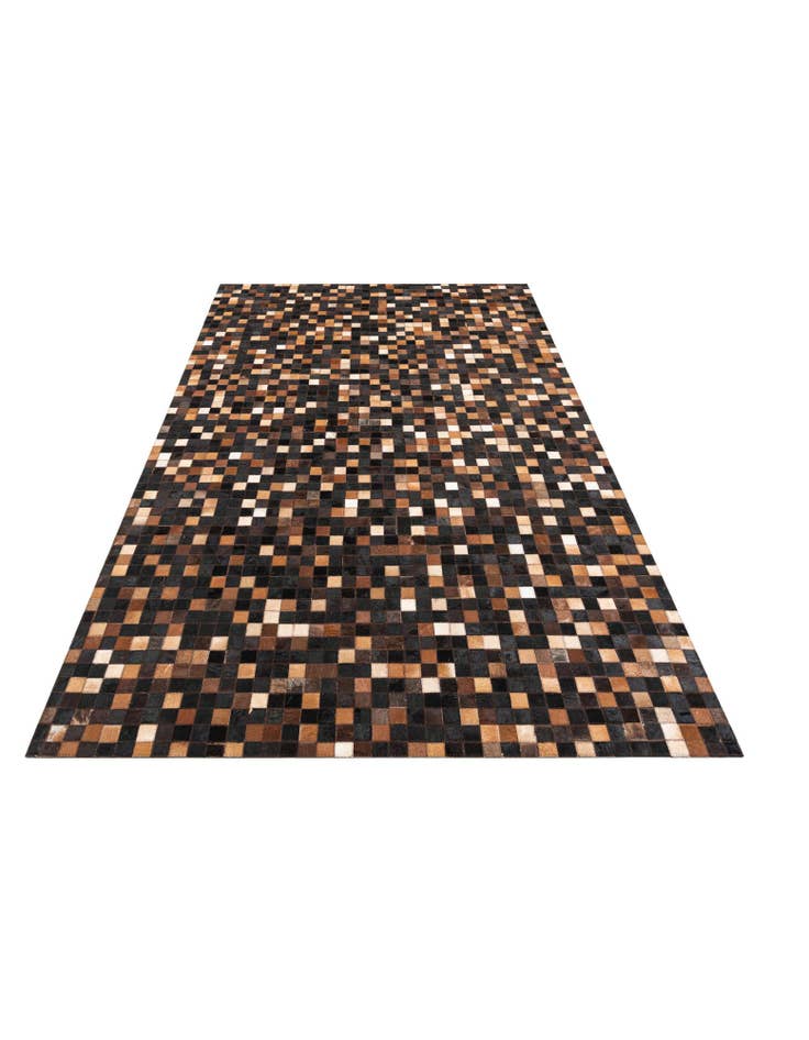 Detail image of  5' x 7' 9 Cowhide Leather Rug