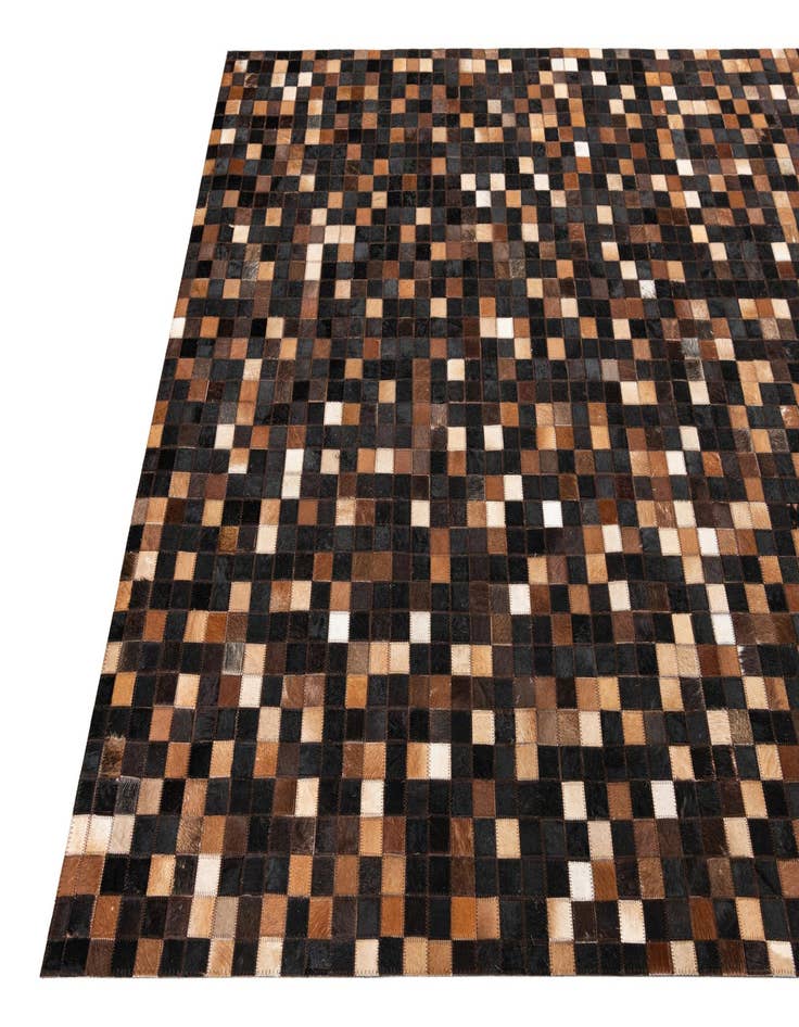 Detail image of  5' x 7' 9 Cowhide Leather Rug